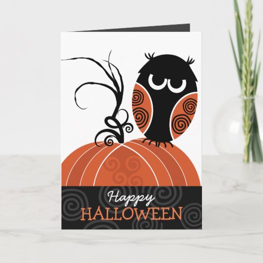 ハッピーハローウィングリーティングカード カード (正面)