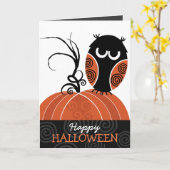 ハッピーハローウィングリーティングカード カード (黄色い花)