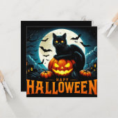 ハッピーハローウィングリーティングカード カード (正面/裏面インサイチュ)