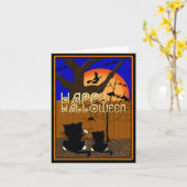 ハッピーハローウィングリーティングカード カード (黄色い花)