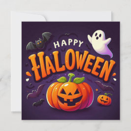 ハッピーハローウィングリーティングカード カード