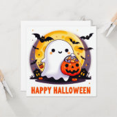 ハッピーハローウィングリーティングカード カード (正面/裏面インサイチュ)