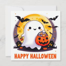 ハッピーハローウィングリーティングカード カード