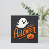 ハッピーハローウィングリーティングカード カード (スタンド正面)