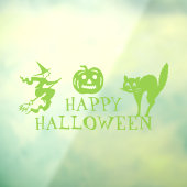 ハッピーハローウィングリーン怖い可愛いハウス ウィンドウサイン (シート3)