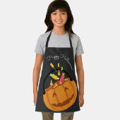 ハッピーハローウィングレーオレンジカボンプキンペールキャンディ エプロン (インサイチュ)
