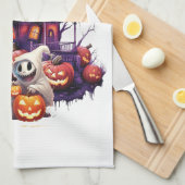 ハッピーハローウィングール キッチンタオル (四つ折り)