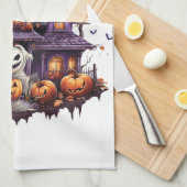 ハッピーハローウィングール キッチンタオル (四つ折り)