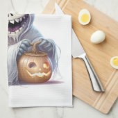 ハッピーハローウィングール キッチンタオル (四つ折り)