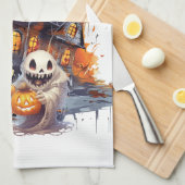 ハッピーハローウィングール キッチンタオル (四つ折り)