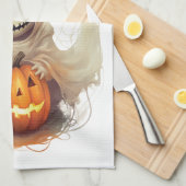 ハッピーハローウィングール キッチンタオル (四つ折り)