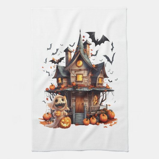 ハッピーハローウィングール キッチンタオル (縦)