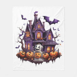 ハッピーハローウィングール フリースブランケット