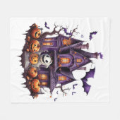 ハッピーハローウィングール フリースブランケット (正面(横))