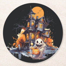 ハッピーハローウィングール ラウンドペーパーコースター