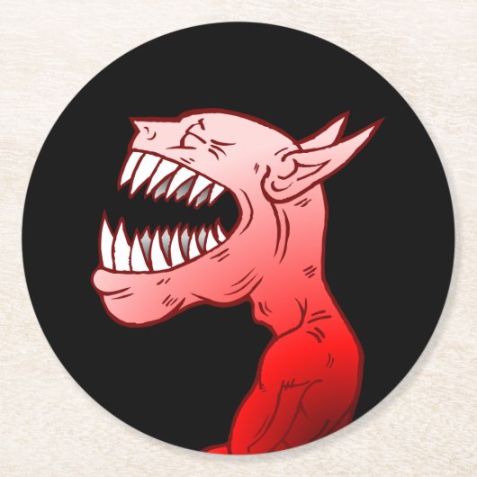 ハッピーハローウィングール ラウンドペーパーコースター (正面)