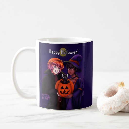 ハッピーハローウィンコスチューム コーヒーマグカップ (ドーナツ)
