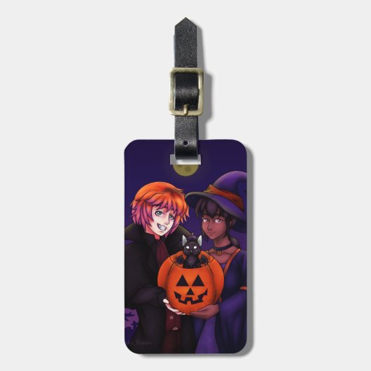 ハッピーハローウィンコスチューム ラゲッジタグ (正面縦)