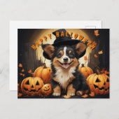 ハッピーハローウィンコルギインパンプキンパッチ シーズンポストカード (正面/裏面)