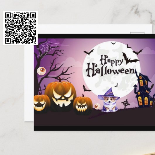ハッピーハローウィンコルギウィッチ ポストカード