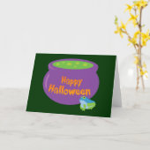 ハッピーハローウィンコルドロン カード (黄色い花)