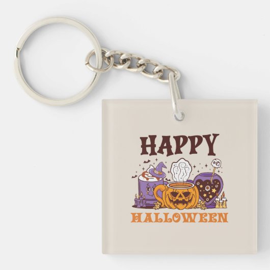 ハッピーハローウィンコーヒービール キーホルダー (正面)