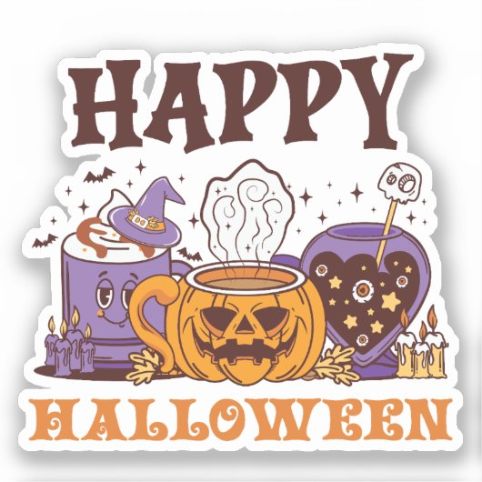 ハッピーハローウィンコーヒービール シール (正面)