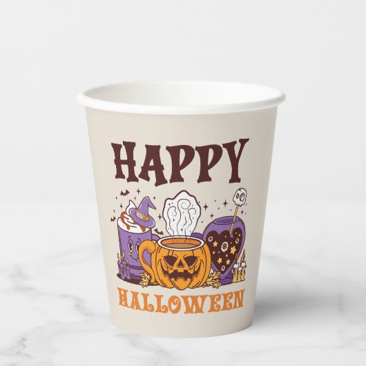 ハッピーハローウィンコーヒービール 紙コップ (正面)