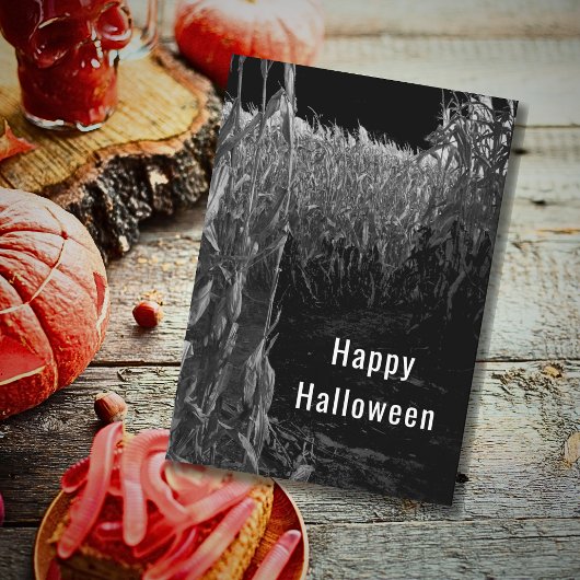 ハッピーハローウィンゴシック幽霊のよく出るコーンメイズ カード