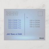 ハッピーハローウィンゴシック様式の不気味なこうもり満月血 ポストカード (裏面)