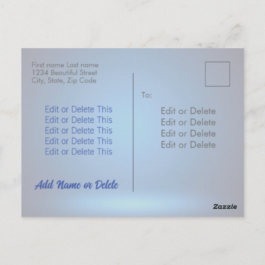 ハッピーハローウィンゴシック様式の不気味なこうもり満月血 ポストカード (裏面)