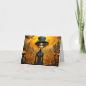 ハッピーハローウィンゴシック魔女デザイン カード (正面)