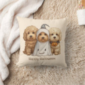 ハッピーハローウィンゴルデンドルドッグス クッション (ブランケット)
