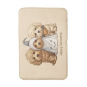 ハッピーハローウィンゴルデンドルドッグス バスマット (正面縦)