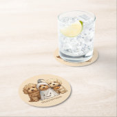 ハッピーハローウィンゴルデンドルドッグス ラウンドペーパーコースター (インサイチュ)