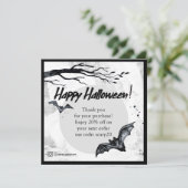 ハッピーハローウィンサンキューカード 招待状 (スタンド正面)