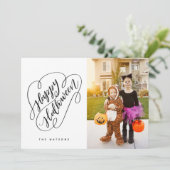 ハッピーハローウィンシックハンドレター写真 招待状 (スタンド正面)