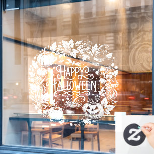 ハッピーハローウィンシャルボードリース窓貼り ウィンドウサイン