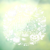 ハッピーハローウィンシャルボードリース窓貼り ウィンドウサイン (シート3)