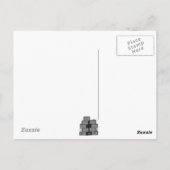 ハッピーハローウィンシルエットウィッチ ポストカード (裏面)