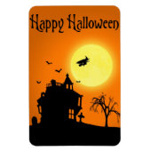 ハッピーハローウィンシルエット横 マグネット (縦)