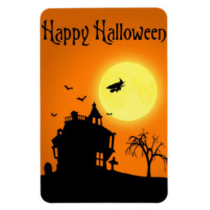 ハッピーハローウィンシルエット横 マグネット