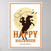 ハッピーハローウィンシロウエットファミリー名 ポスター (正面)