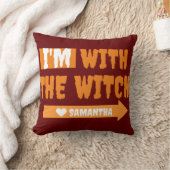 ハッピーハローウィンシンプル魔女コスムと一緒だ クッション (ブランケット)