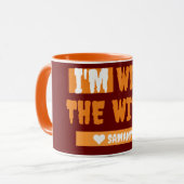 ハッピーハローウィンシンプル魔女コスムと一緒だ マグカップ (正面左)