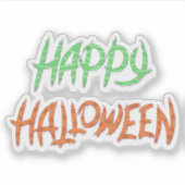 ハッピーハローウィンシールフォント シール (正面)
