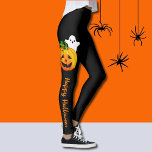 ハッピーハローウィンジャックオランタンズパンプキンスパーティー レギンス<br><div class="desc">カナダ製</div>