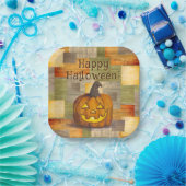 ハッピーハローウィンジャックオランタンパンプキン ペーパープレート (パーティー)