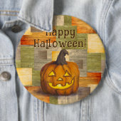 ハッピーハローウィンジャックオランタンパンプキン 缶バッジ (インサイチュ)