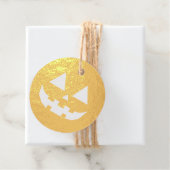 ハッピーハローウィンジャックオランタン顔3 – ネオンオレンジ フェイバータグ (箱)